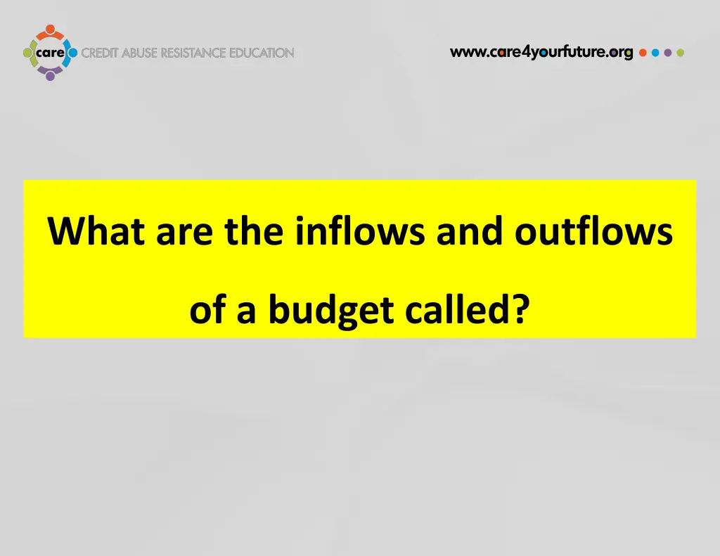 what are the inflows and outflows