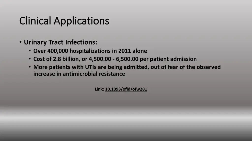 clinical applications clinical applications