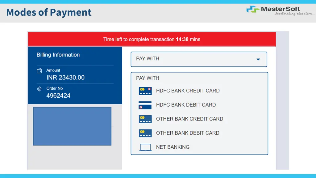 modes of payment