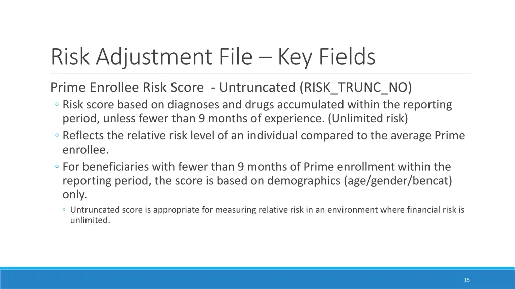 risk adjustment file key fields 2