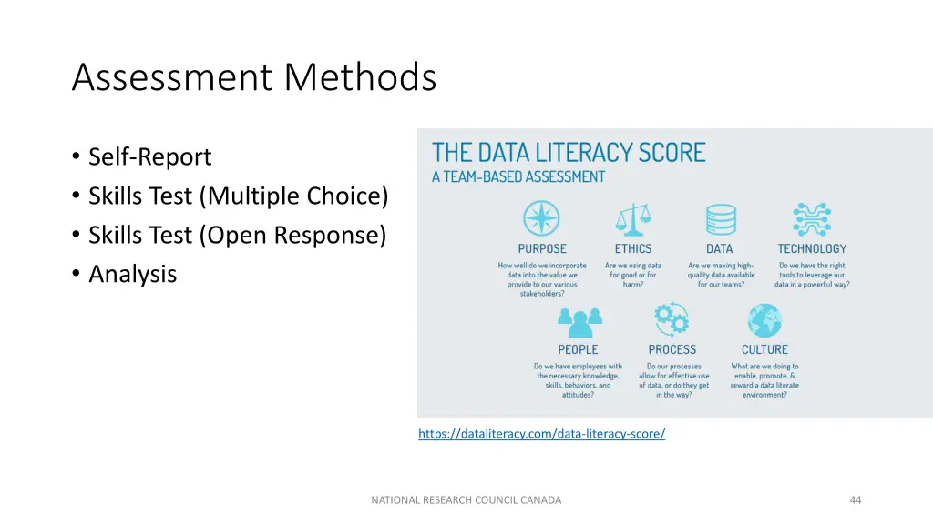 assessment methods