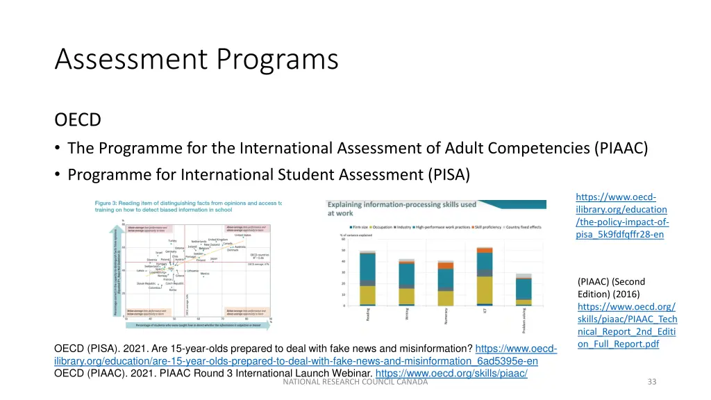 assessment programs