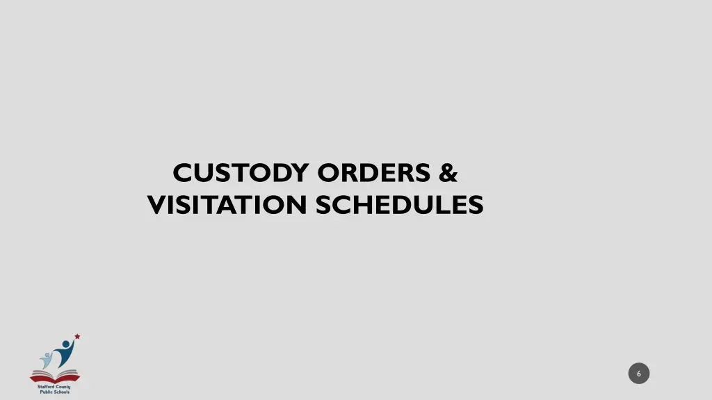 custody orders visitation schedules