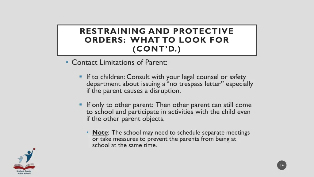 restraining and protective orders what to look