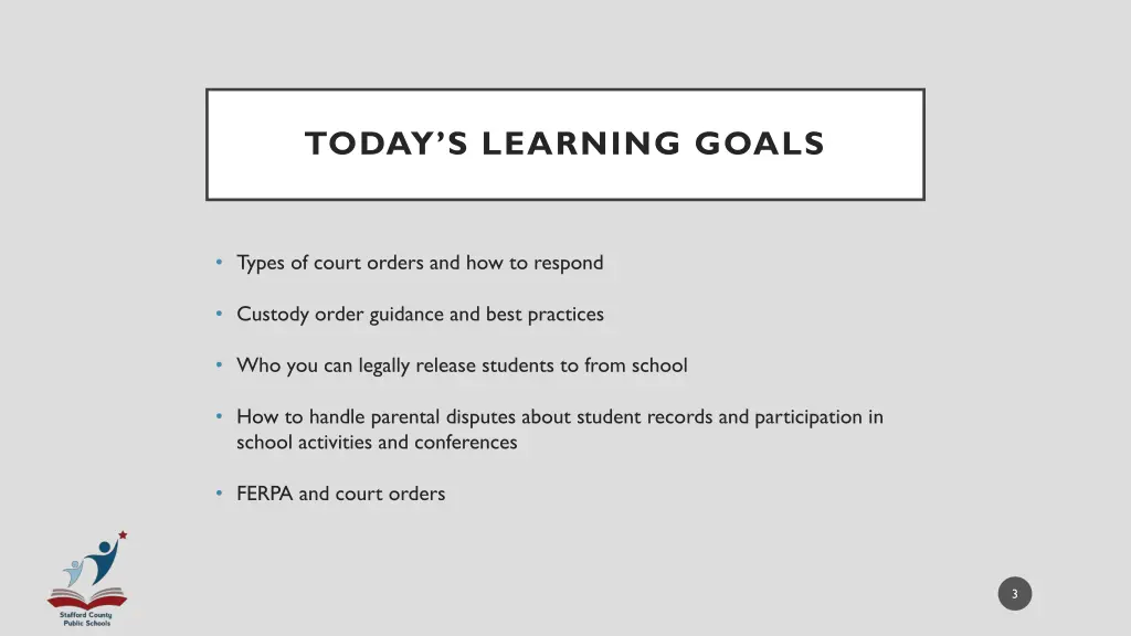 today s learning goals