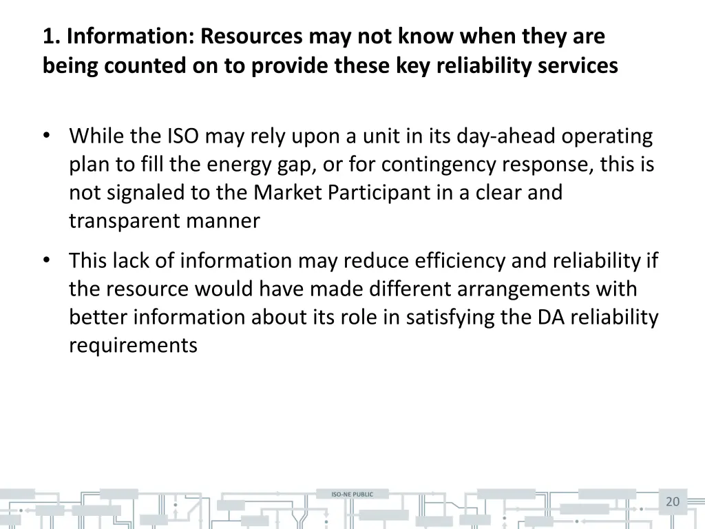 1 information resources may not know when they