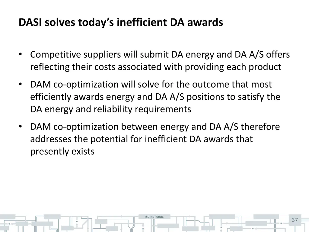 dasi solves today s inefficient da awards