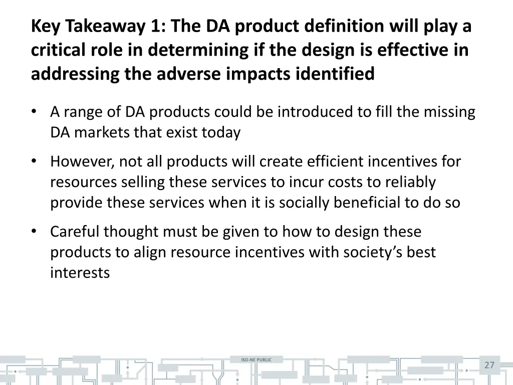 key takeaway 1 the da product definition will