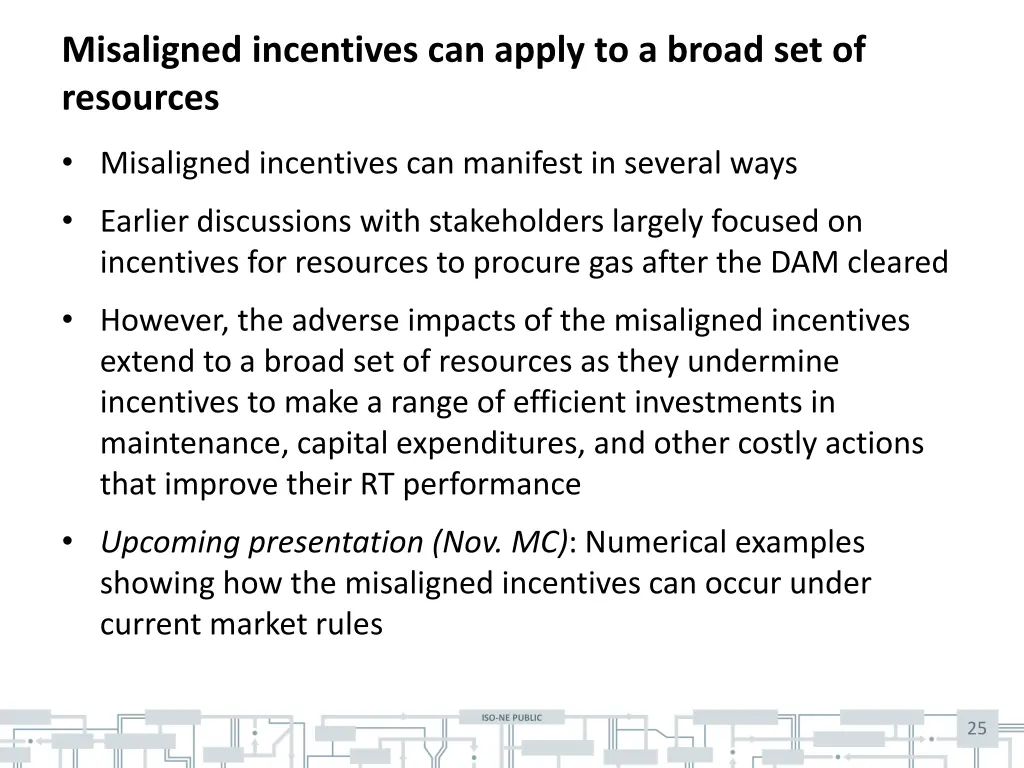 misaligned incentives can apply to a broad