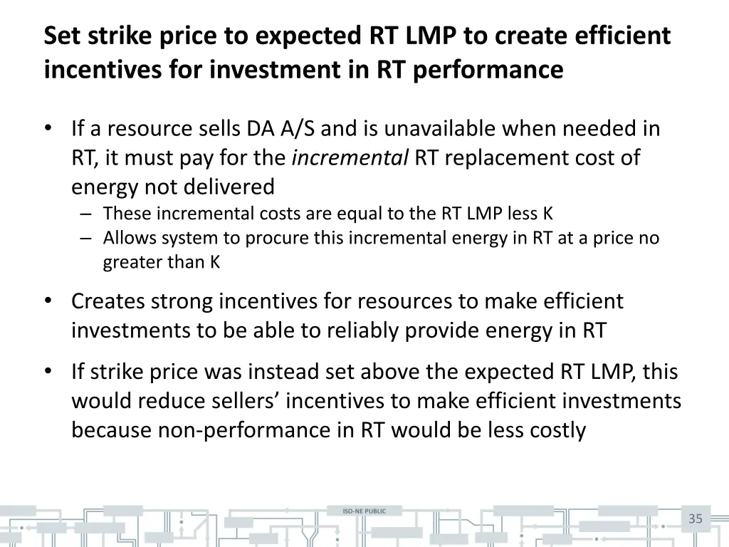 set strike price to expected rt lmp to create