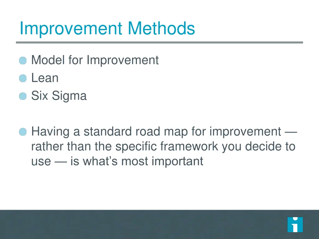 improvement methods