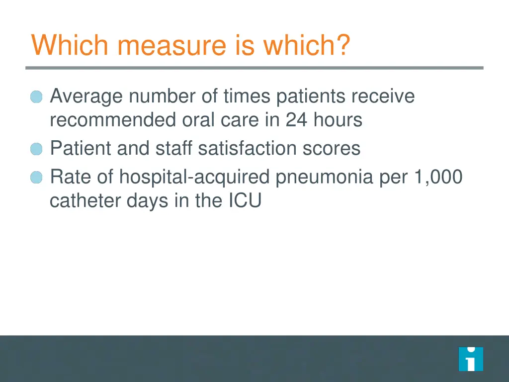 which measure is which