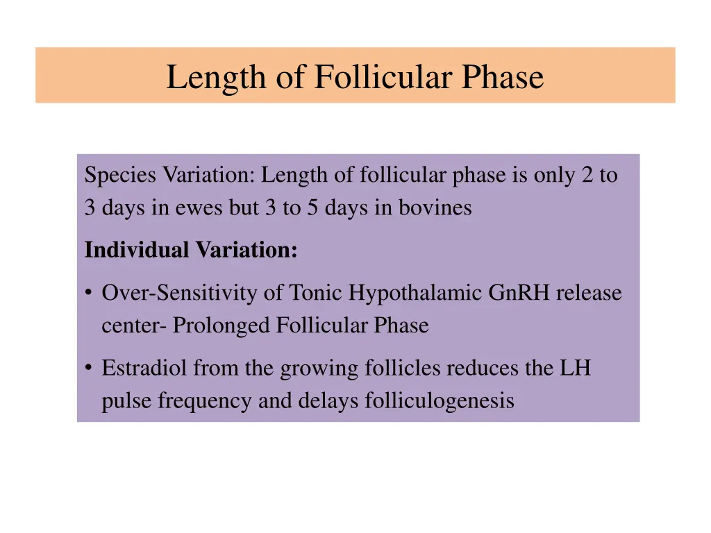 length of follicular phase