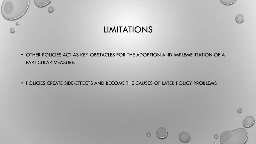 limitations