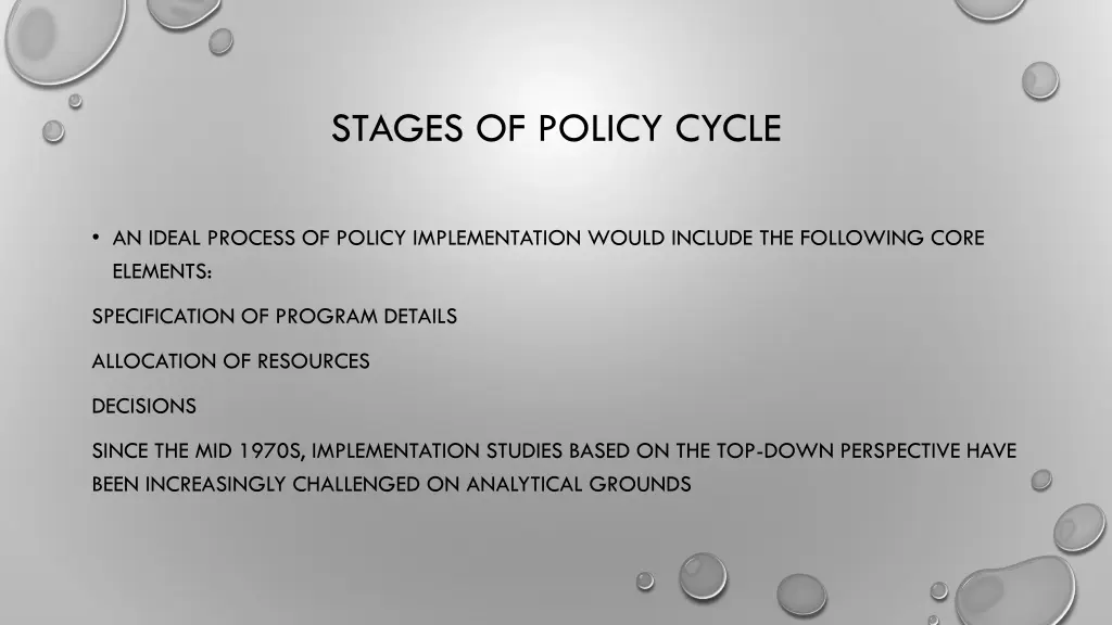 stages of policy cycle 3