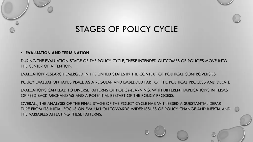 stages of policy cycle 4