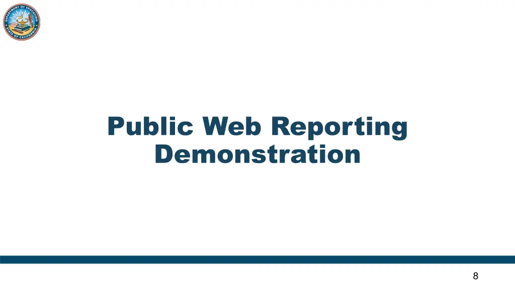 public web reporting demonstration