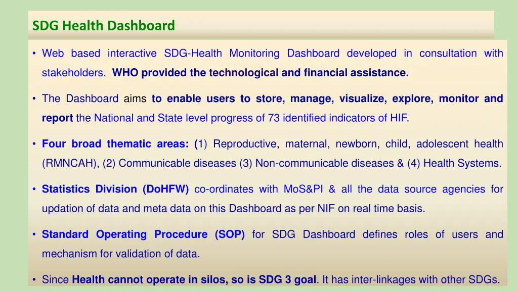 sdg health dashboard 1