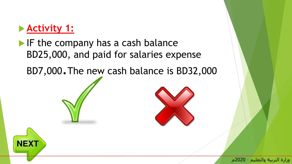 activity 1 if the company has a cash balance bd25