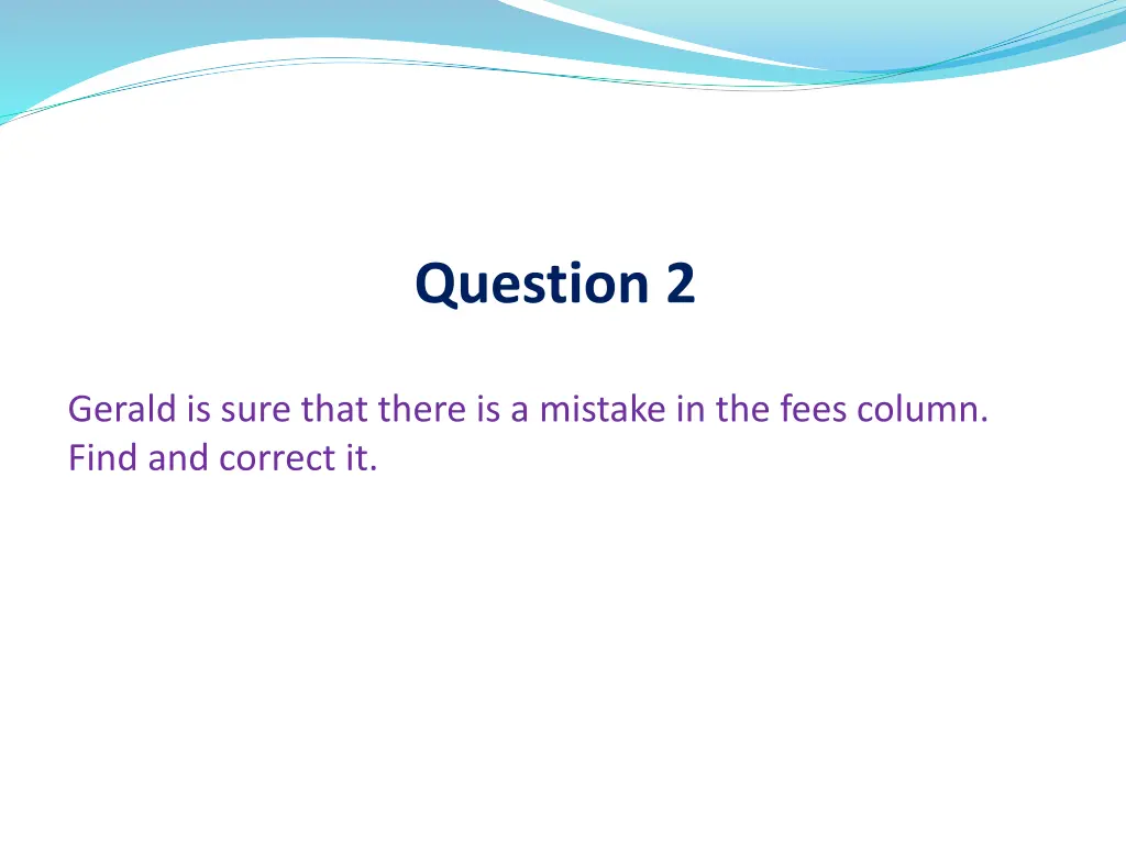 question 2