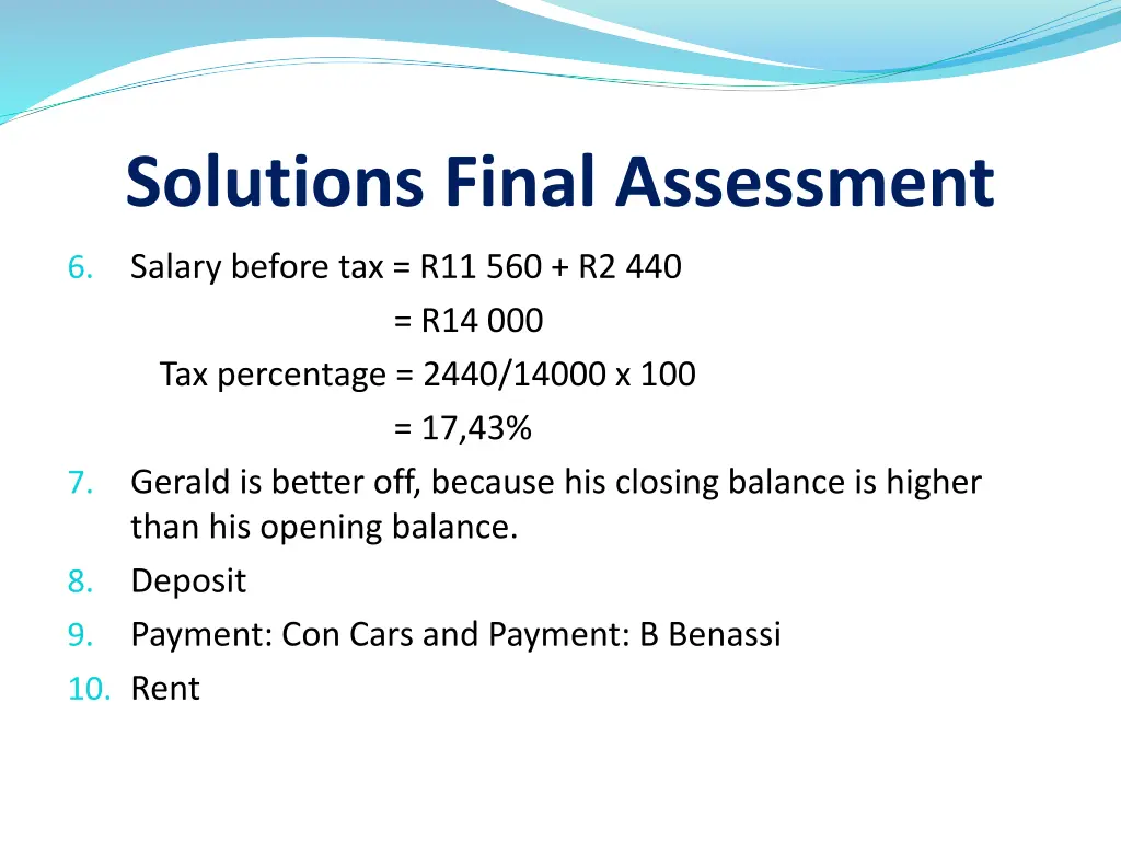 solutions final assessment 1