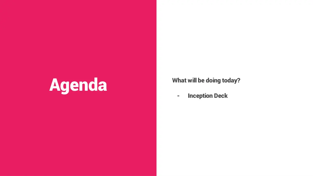 agenda