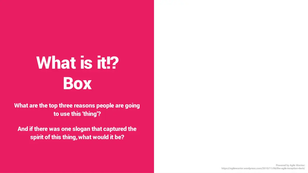 what is it box