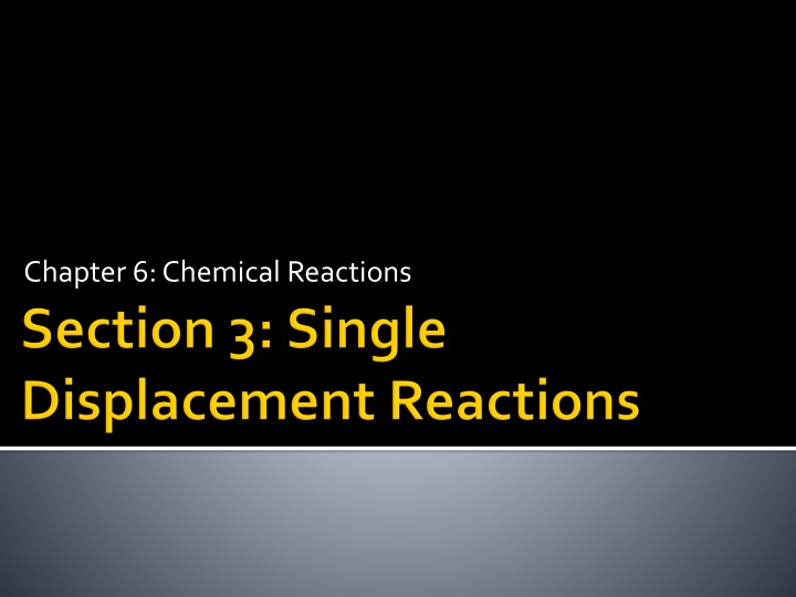 chapter 6 chemical reactions