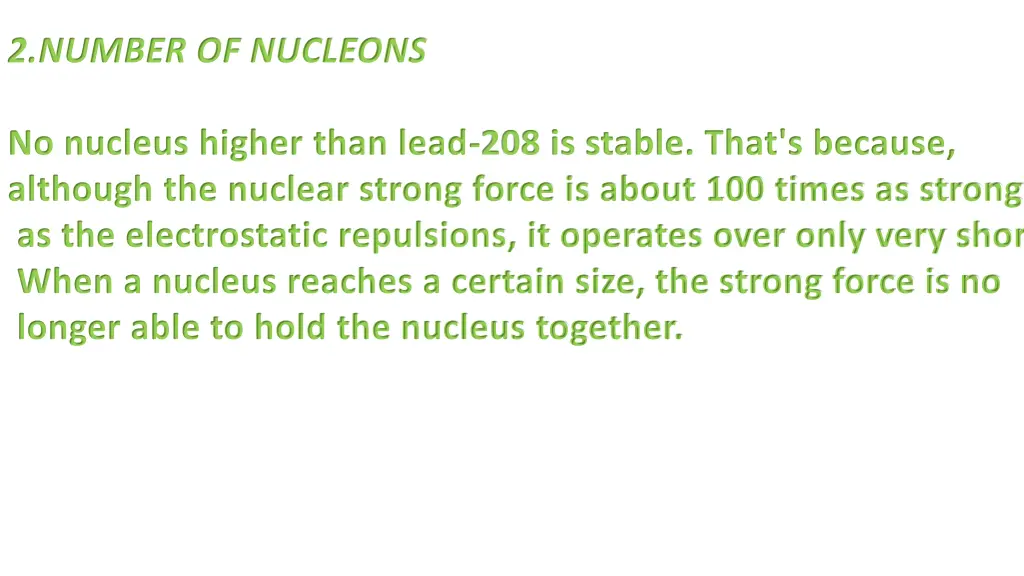 2 number of nucleons