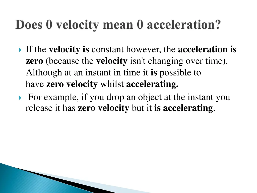 if the velocity is constant however