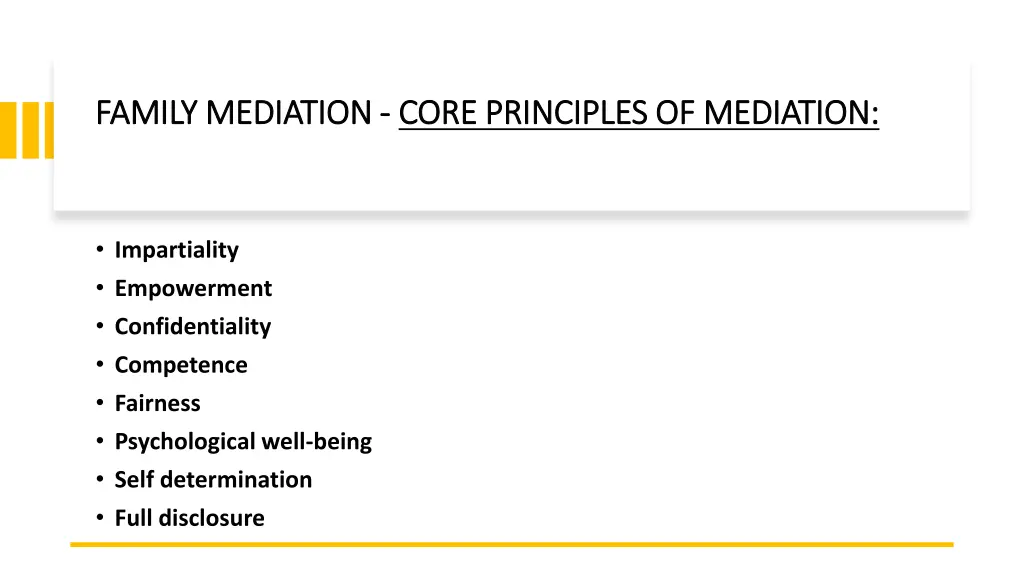 family mediation family mediation core principles