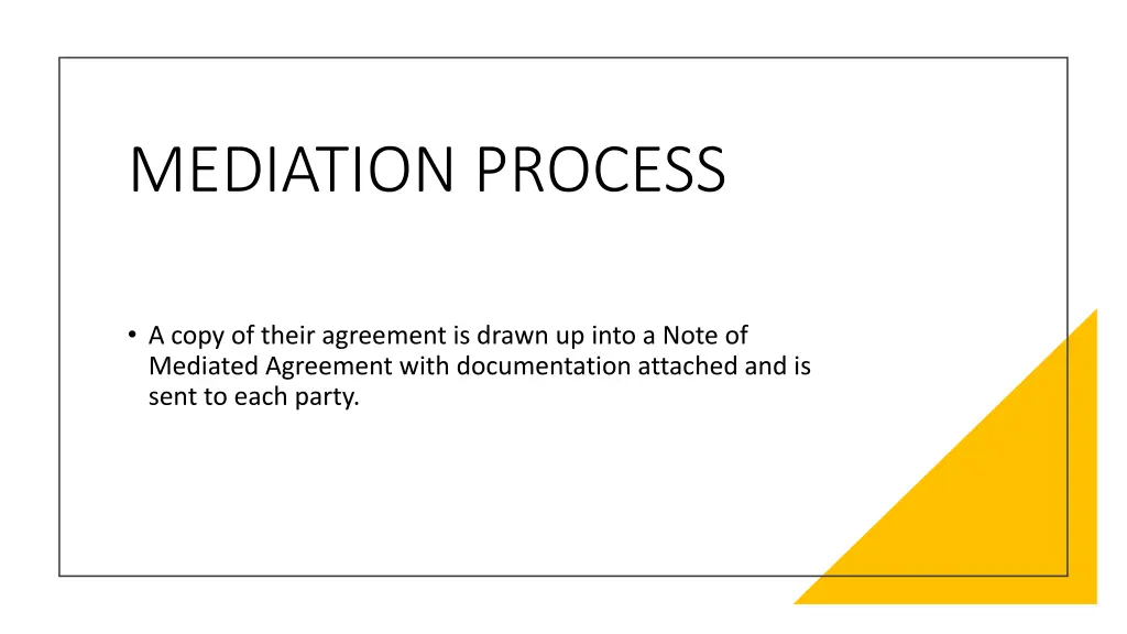 mediation process