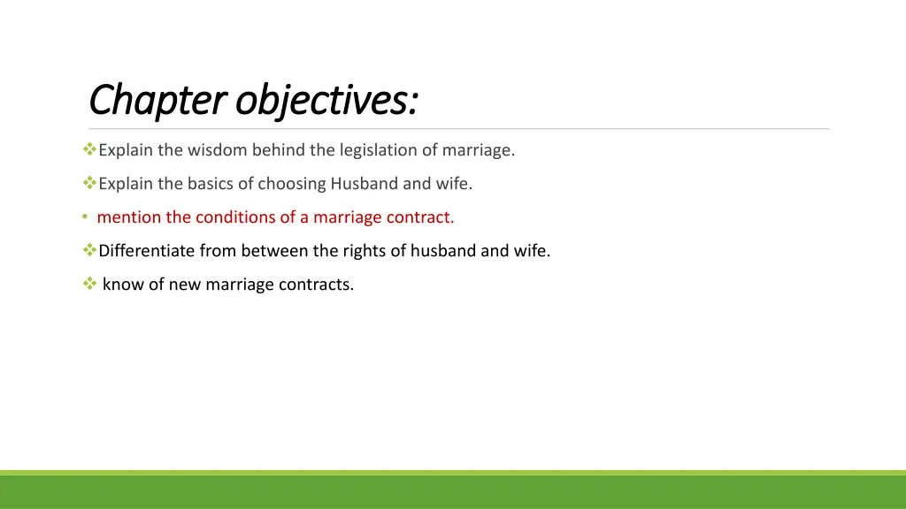 chapter objectives chapter objectives