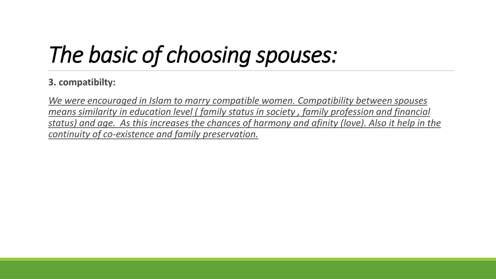 the basic of choosing spouses the basic