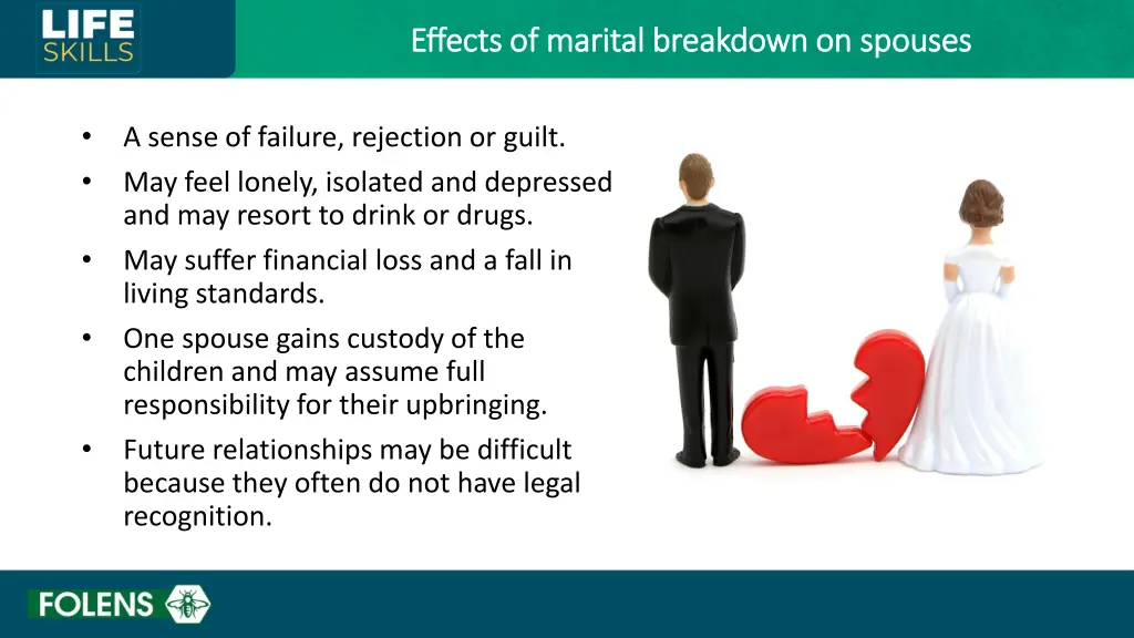 effects of marital breakdown on spouses effects