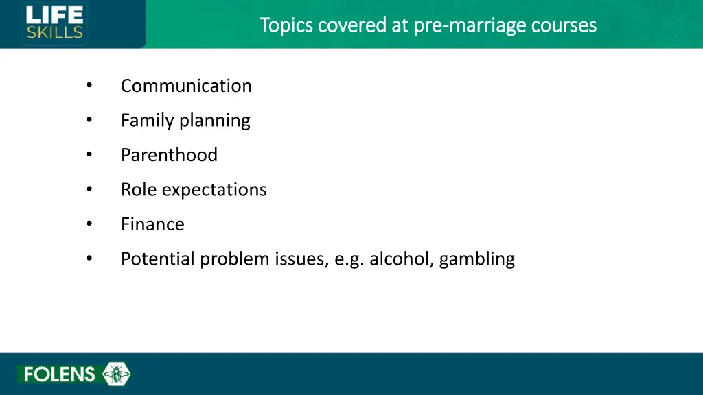 topics covered at pre topics covered