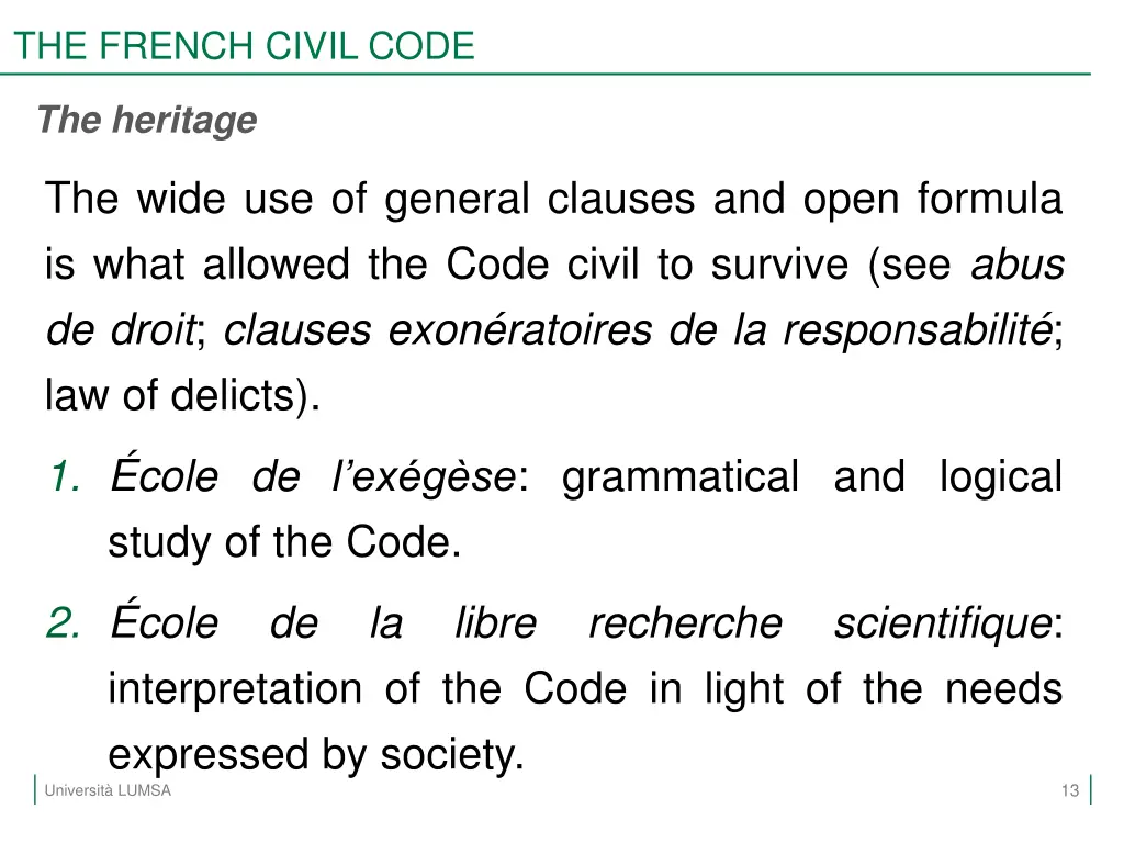 the french civil code 10