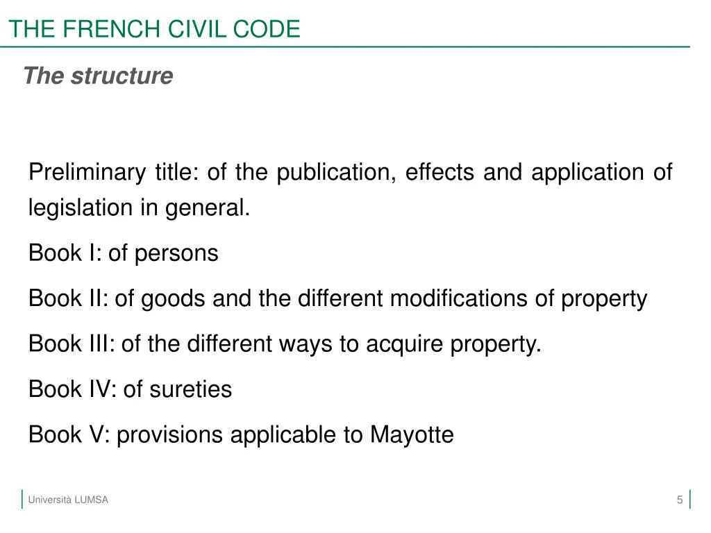 the french civil code 2