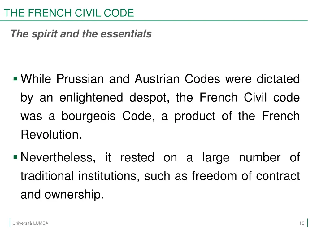 the french civil code 7