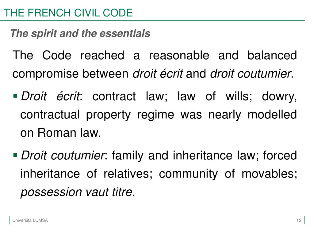 the french civil code 9