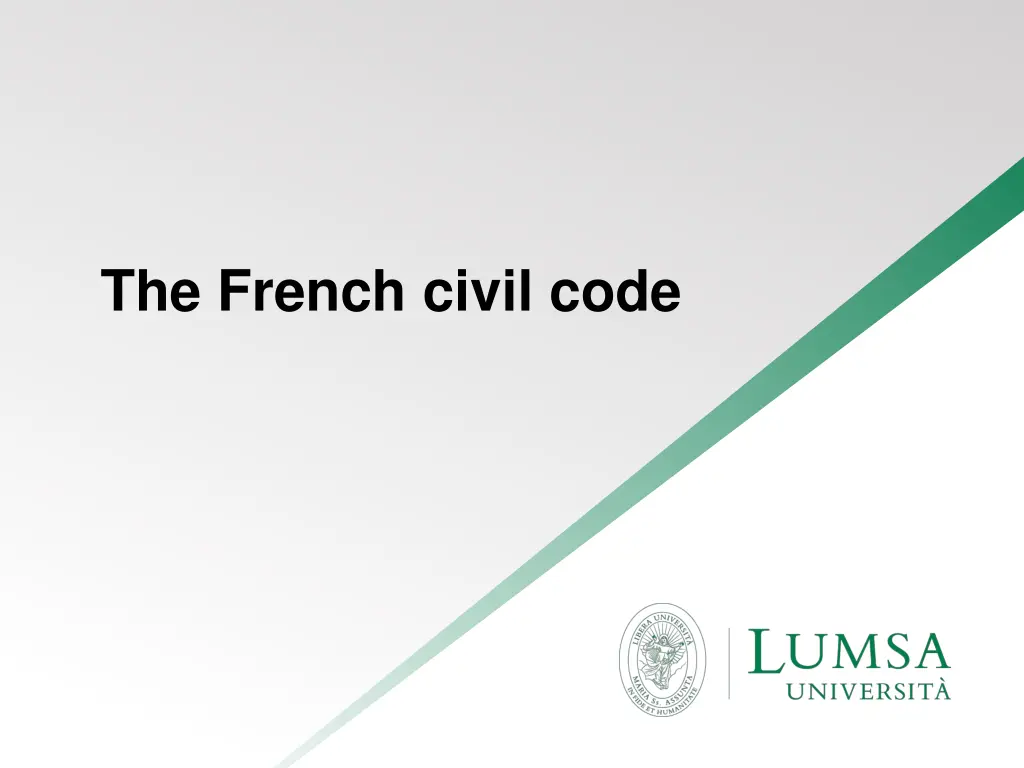 the french civil code