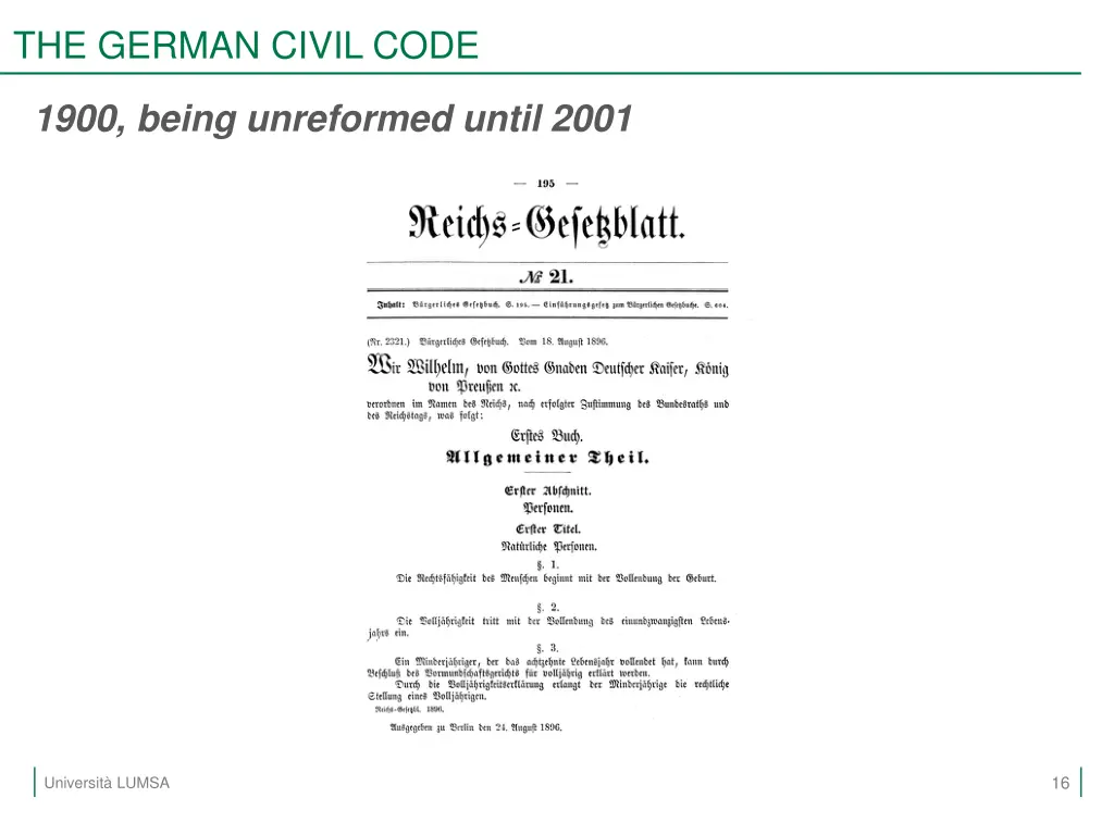 the german civil code 1