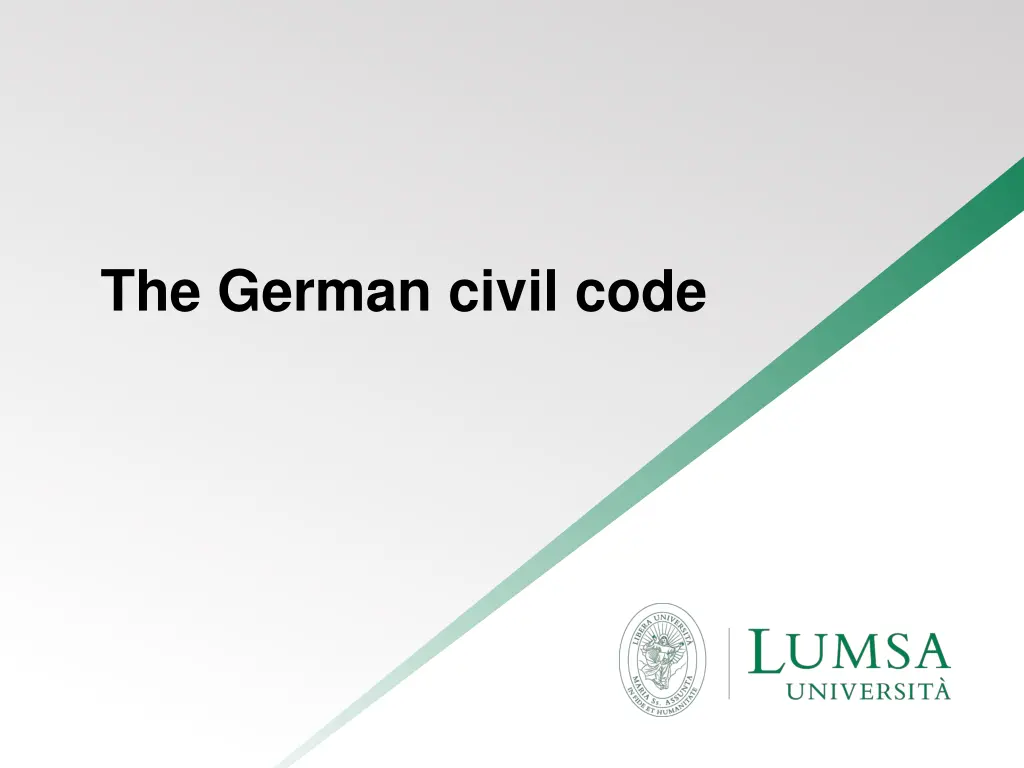 the german civil code