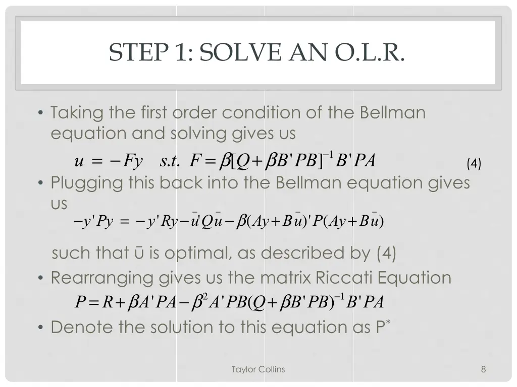 step 1 solve an o l r 1