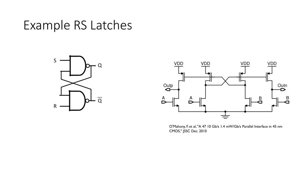 example rs latches