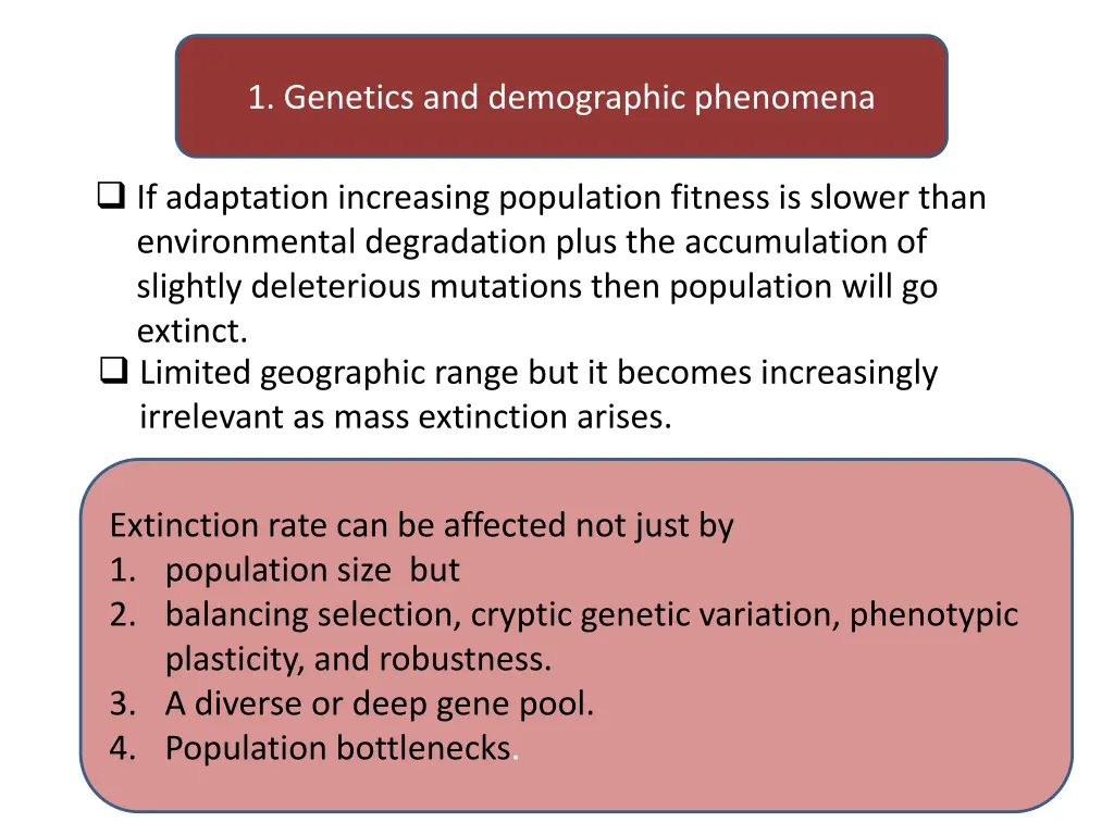 1 genetics and demographic phenomena