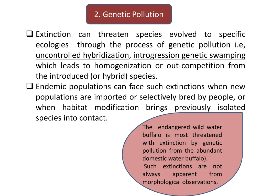 2 genetic pollution