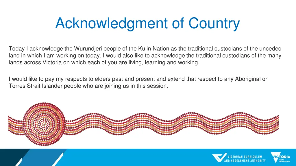 acknowledgment of country