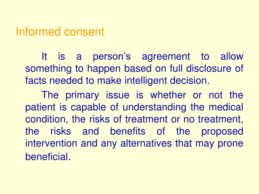 informed consent