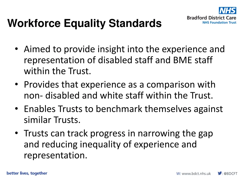 workforce equality standards